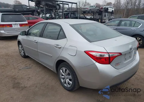 2016 Toyota Corolla Le from USA, damaged, VIN 2T1BURHE4GC500986
